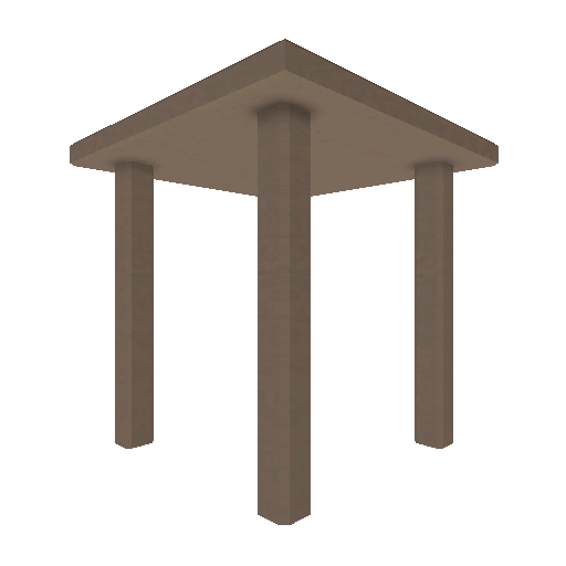 木製スクエアテーブルのイメージ画像