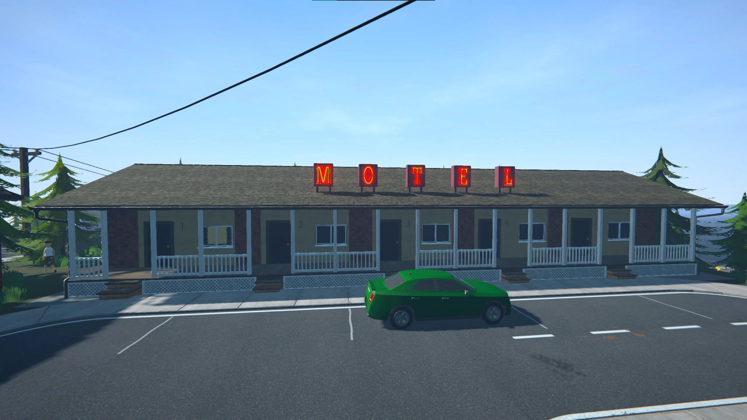 モーテルの部屋のイメージ画像